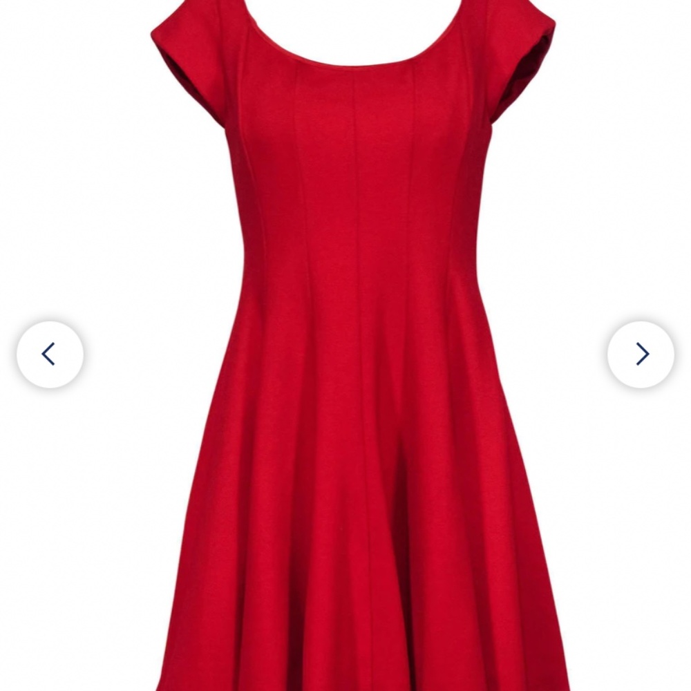 Bailey‎ 44 red cap sleeve scoop neck dress. Never worn. Retail 295
